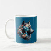 Mug Loup à double exposition et paysage naturel (Gauche)