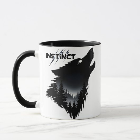 Mug loup alpha Graphique (Gauche)