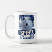 Mug Loup Arctique Esprit de liberté Création faunique (Gauche)