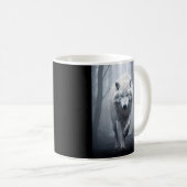 Mug Loup blanc dans la forêt de Foggy (Devant droit)