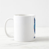 Mug Loup Bleu Futuriste (Gauche)