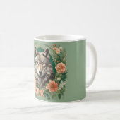 Mug Loup Cottagecore (Devant droit)