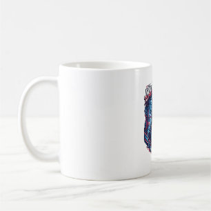 Mug Loup Cyberpunk Futur Liberté Ai Patriotique