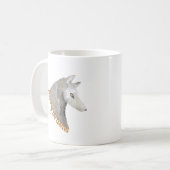 Mug Loup d'Aquarelle d'animaux en voie de disparition (Devant gauche)