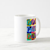 Mug Loup d'art pop (Devant droit)