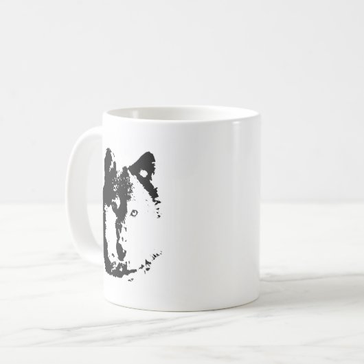 Mug Loup d'art pop (Devant gauche)