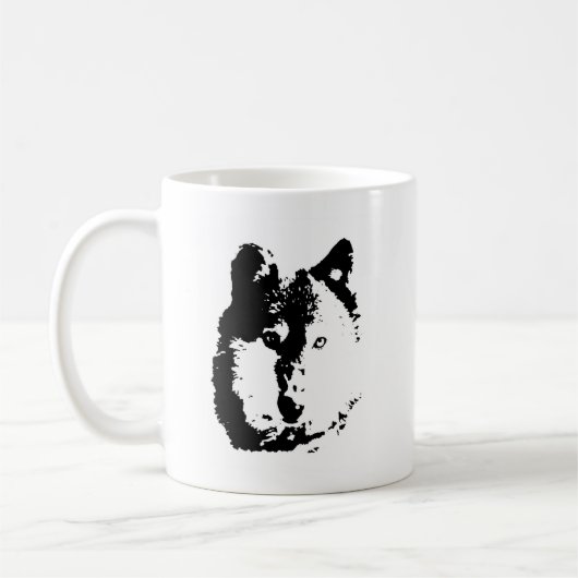 Mug Loup d'art pop (Gauche)
