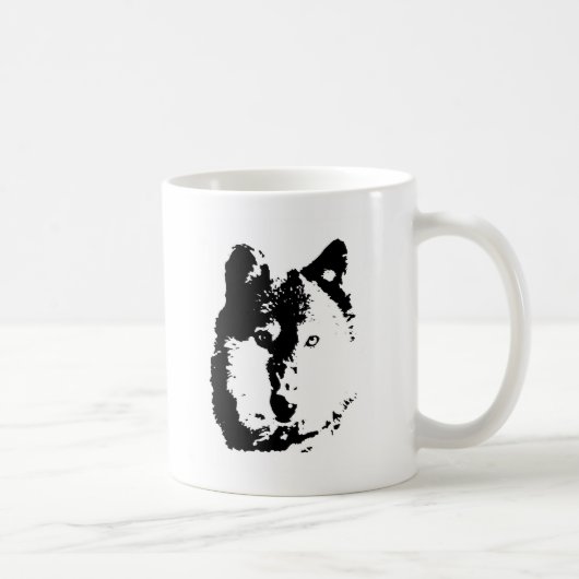 Mug Loup d'art pop (Droite)