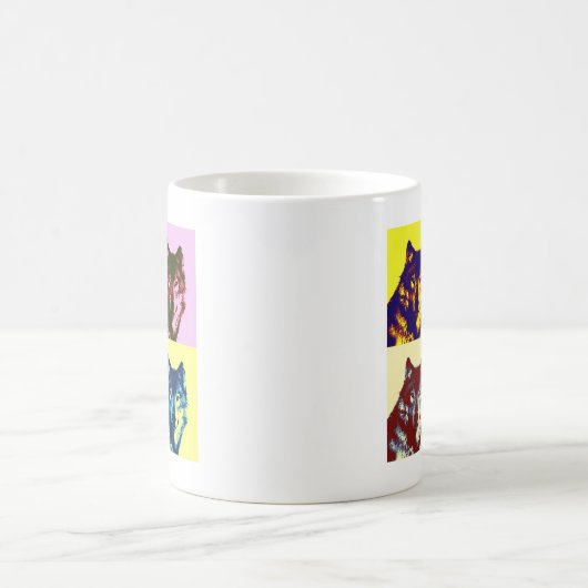 Mug Loup d'art pop (Centre)