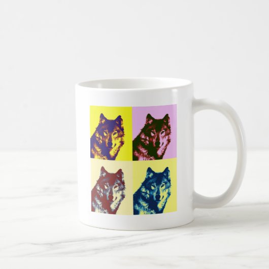 Mug Loup d'art pop (Droite)