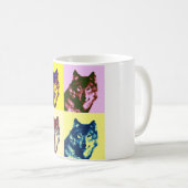 Mug Loup d'art pop (Devant droit)