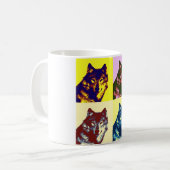 Mug Loup d'art pop (Devant gauche)