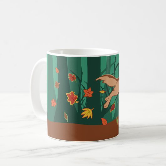 Mug Loup d'automne (Devant gauche)
