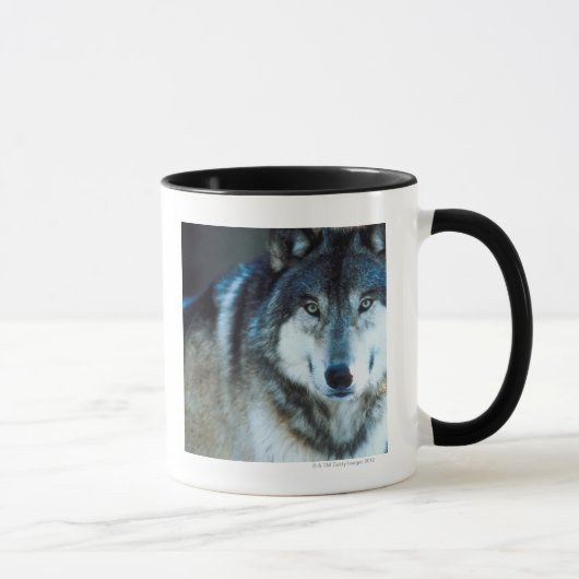 Mug Loup de bois de construction (Droite)