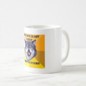 Mug loup de courage (Devant droit)