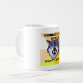 Mug loup de courage (Devant gauche)