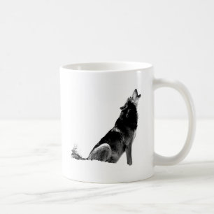 Mug Loup de Howling blanc noir