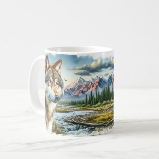 Mug Loup de l'Alaska (Devant gauche)