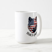 Mug Loup de l'Amérique patriotique sauvage (Devant droit)