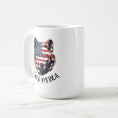 Mug Loup de l'Amérique patriotique sauvage (Devant gauche)