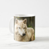 Mug Loup de l'Arctique humide au printemps Photo (Devant gauche)