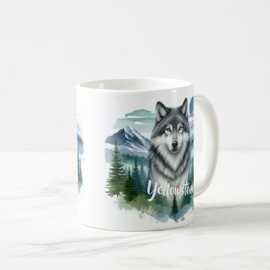 Mug Loup de Yellowstone (Devant droit)