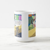 Mug Loup en vêtements de loup drôle (Centre)
