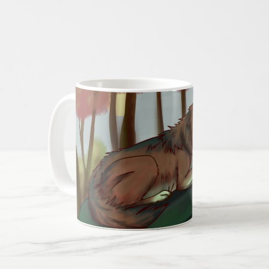 Mug Loup européen (Devant gauche)