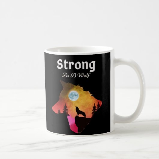 Mug Loup fort moderne (Droite)