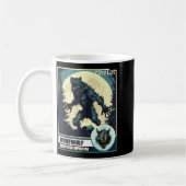 Mug Loup-garou effrayant hurlant à la Lune (Gauche)