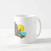 Mug loup-garou en vacances (Devant droit)