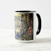 Mug Loup gris (Devant droit)