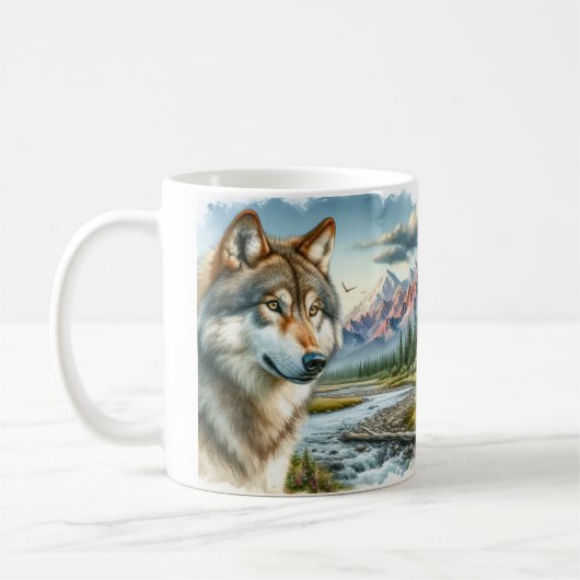 Mug Loup gris d'Alaska (Gauche)