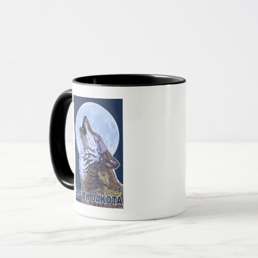 Mug Loup gris Howling Dakota du Sud (Devant gauche)