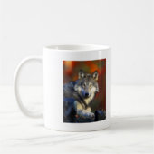 Mug Loup gris, photo numérique d'espèce menacée (Gauche)