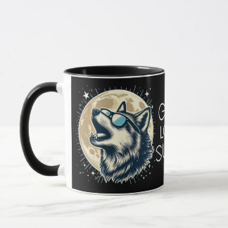 Mug Loup hurlant en lunettes de soleil – ELGIS