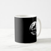 Mug Loup hurlant pour hommes femmes enfants drôle anim (Devant droit)