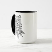 Mug Loup inspiré avec Dreamcatcher (Devant gauche)