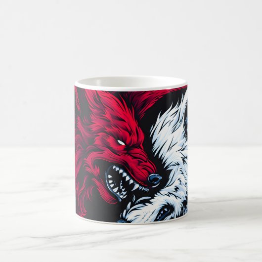 Mug Loup lunaire double sauvage (Centre)