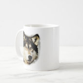 Mug Loup motivationnel unique (Devant gauche)