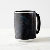 Mug Loup noir (Devant droit)
