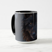 Mug Loup noir (Devant gauche)
