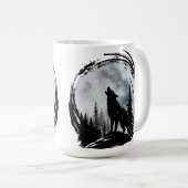 Mug Loup noir (Devant droit)