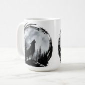 Mug Loup noir (Devant gauche)