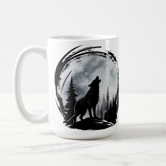 Mug Loup noir (Gauche)