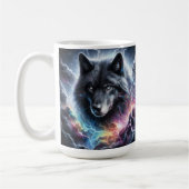 Mug Loup noir avec éclair (Gauche)
