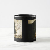 Mug Loup noir dragon celtique entrelacs fantasy (Centre)