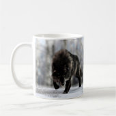 Mug Loup noir en colère (Gauche)