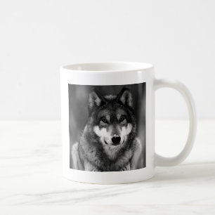 Mug Loup noir et blanc