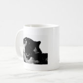 Mug Loup noir et blanc (Devant gauche)